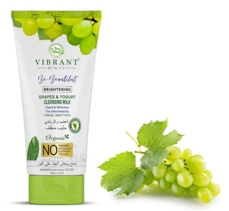 Facial cleansers sensitive cream-GRAPES & YOGURT CLEANSING MILK