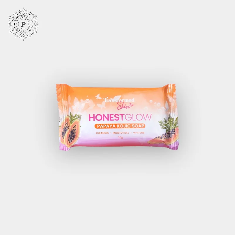 Facial cleansers gentle white-Honest Glow Papaya Kojic Soap 100g صادق توهج البابايا كوجيك الصابون