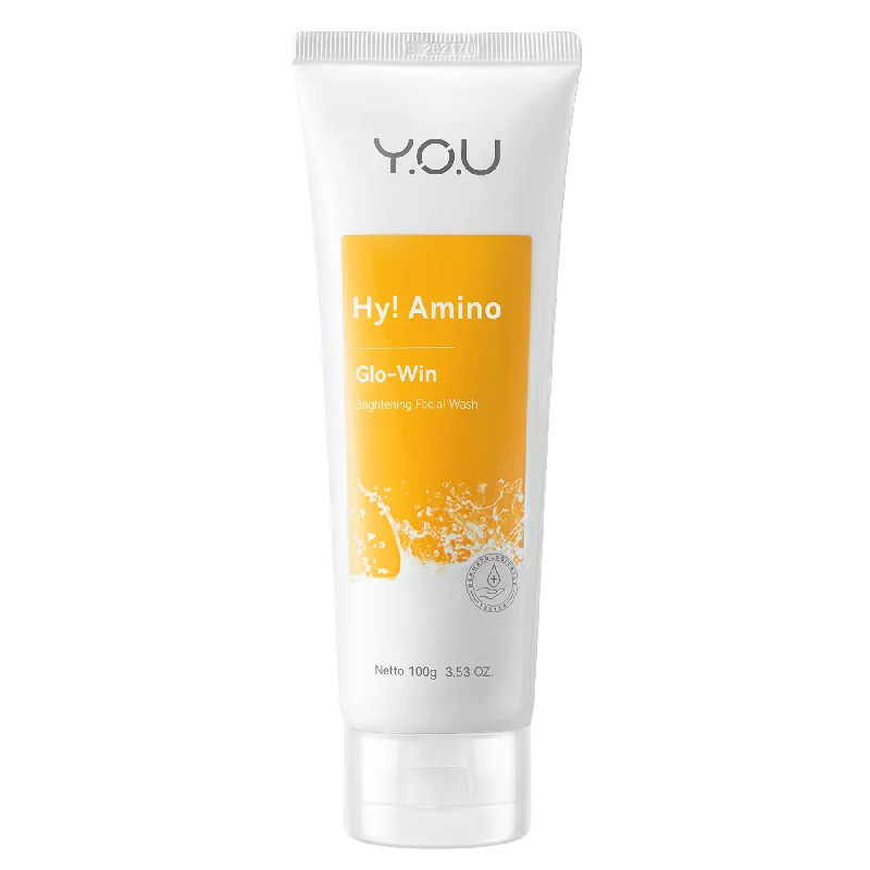 Facial cleansers non-drying white-Hy! Amino Glo-Win Brightening Facial Wash