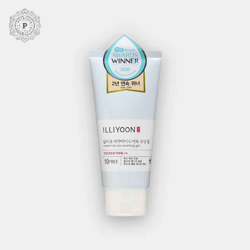 Moisturizers non-greasy white-Illiyoon Ceramide Ato Soothing Gel 175ml. إليون سيراميد أتو جل مهدئ 175 مل