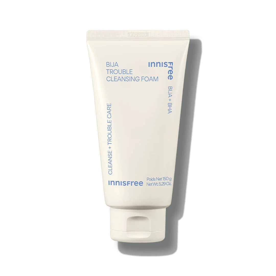 Facial cleansers smooth white-Innisfree Bija Trouble Cleansing Foam 150g