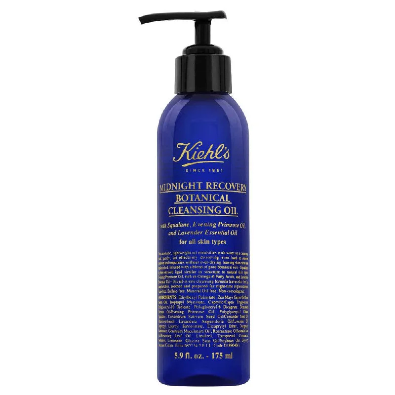 Facial cleansers hydrating daily-Kiehl's Since 1851 Midnight Recovery Botanical Cleansing Oil