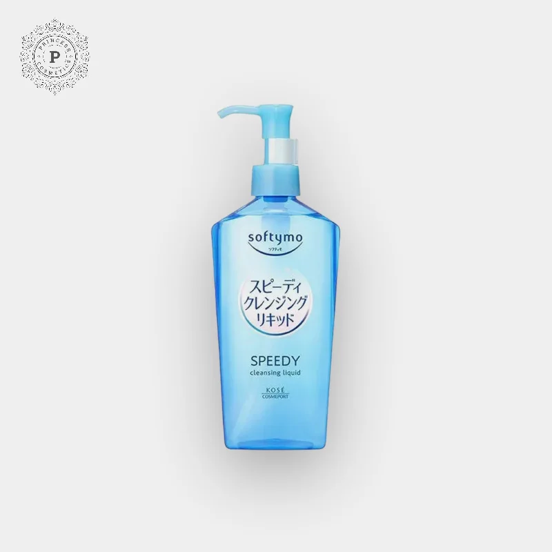 Facial cleansers gentle cream-Kose Softymo Speedy Cleansing Liquid 240ml. سائل التنظيف السريع كوسي سوفتيمو، 240 مل