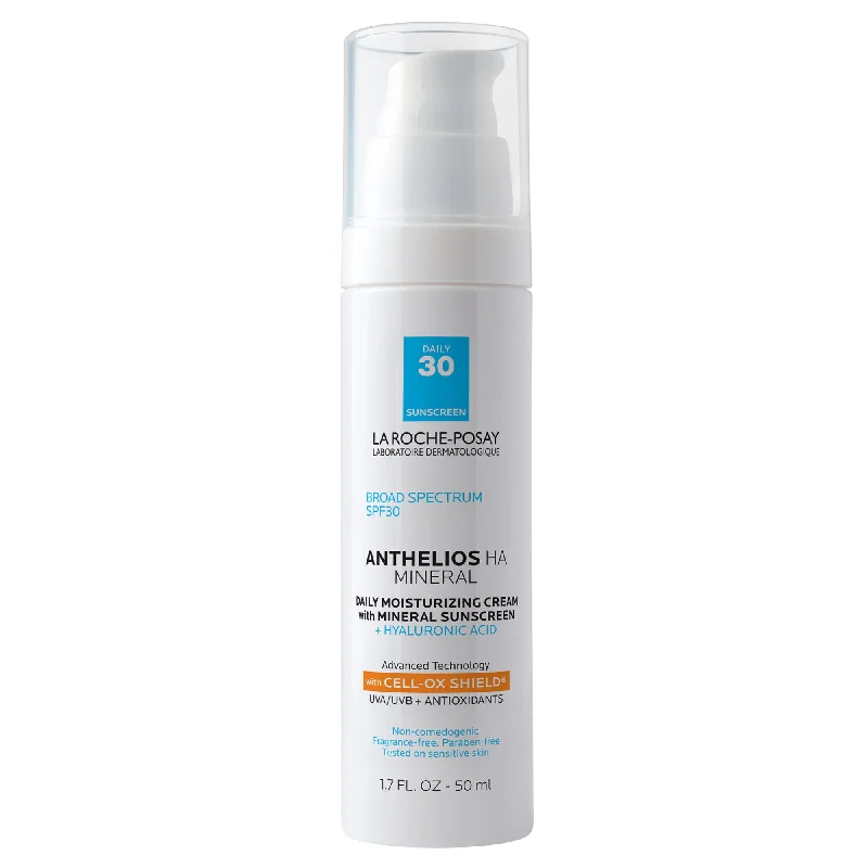 Moisturizers non-greasy cream-Anthelios HA Mineral Sunscreen Moisturizer SPF 30