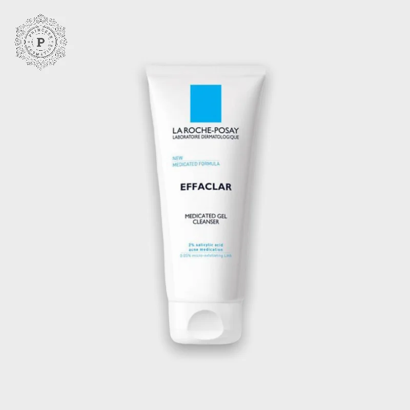 Facial cleansers sensitive daily-La Roche Posay Effaclar Medicated Gel Cleanser 200ml. منظف جل طبي من لاروش بوساي إيفاكلار، 200 مل