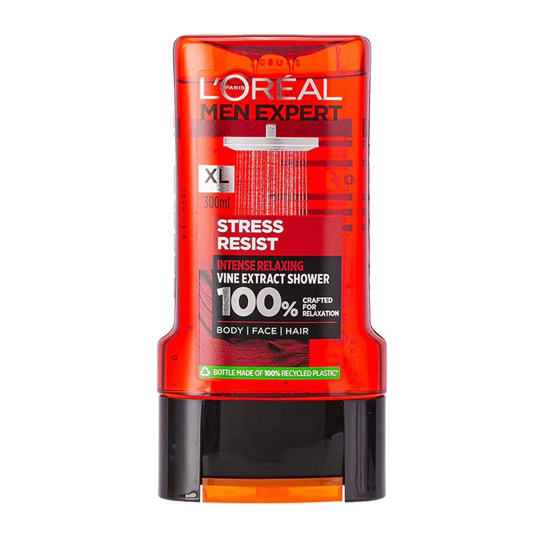 Body lotions soft texture-Loreal Men Expert Stress Resist Shower Gel 300ml