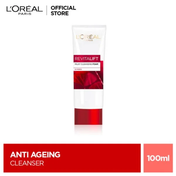 Facial cleansers gentle face-L'oreal Paris Revitalift Milky Cleansing Foam Gel 100Ml