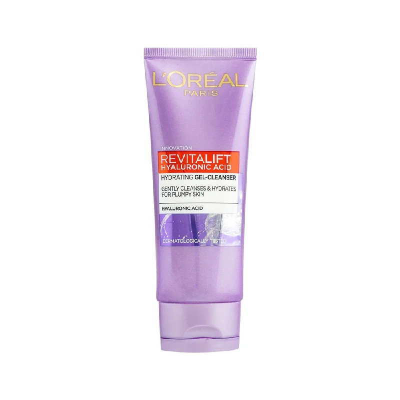 Facial cleansers non-drying cream-Loreal Revitalift Hyalouronic Acid Face Gel Cleanser 100Ml