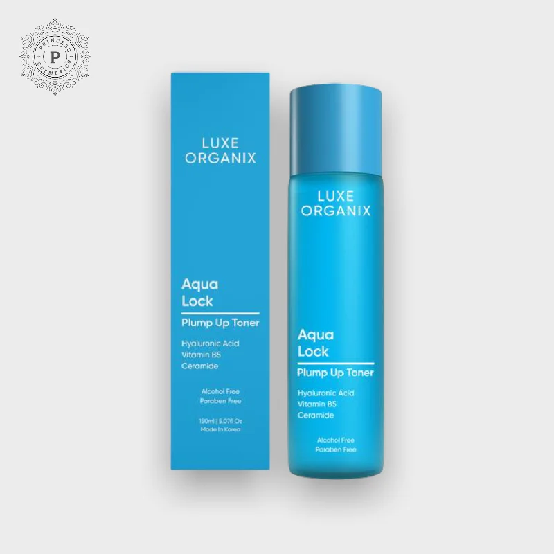 Toners soothing face-Luxe Organix Aqua Lock Plump Up Toner 150ml لوكس أورجانيكس أكوا لوك ممتلئ الجسم تونر 150 مل