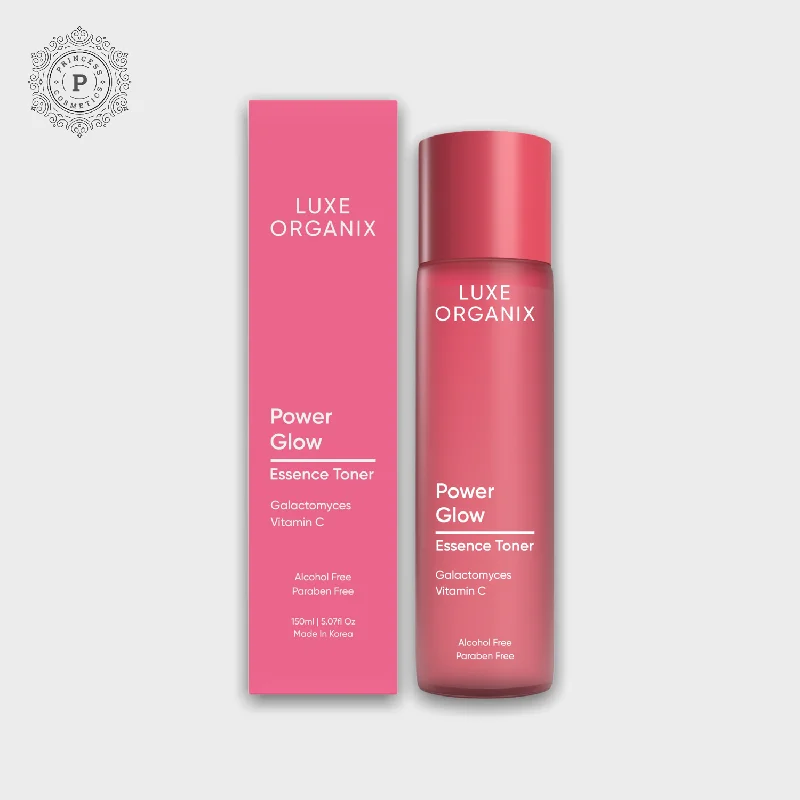 Toners non-drying face-Luxe Organix Power Glow Essence Toner 150ml لوكس أورجانيكس باور جلو إيسنس تونر 150 مل