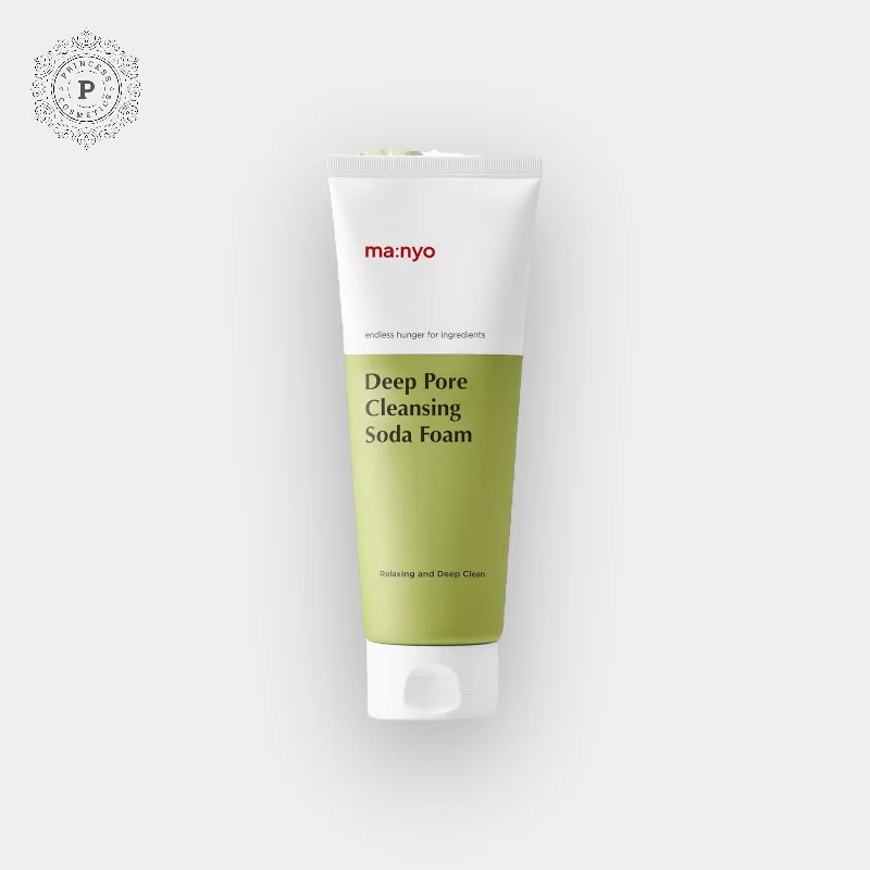 Facial cleansers gentle cream-Manyo Deep Pore Cleansing Soda Foam 150ml - Renewed. رغوة الصودا للتنظيف العميق للمسام من مانيو، 150 مل - متجددة