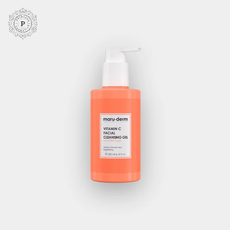 Facial cleansers hydrating cream-Maruderm Vitamin C Facial Cleansing Gel 200ml. جل تنظيف الوجه بفيتامين C من مارودرم، 200 مل