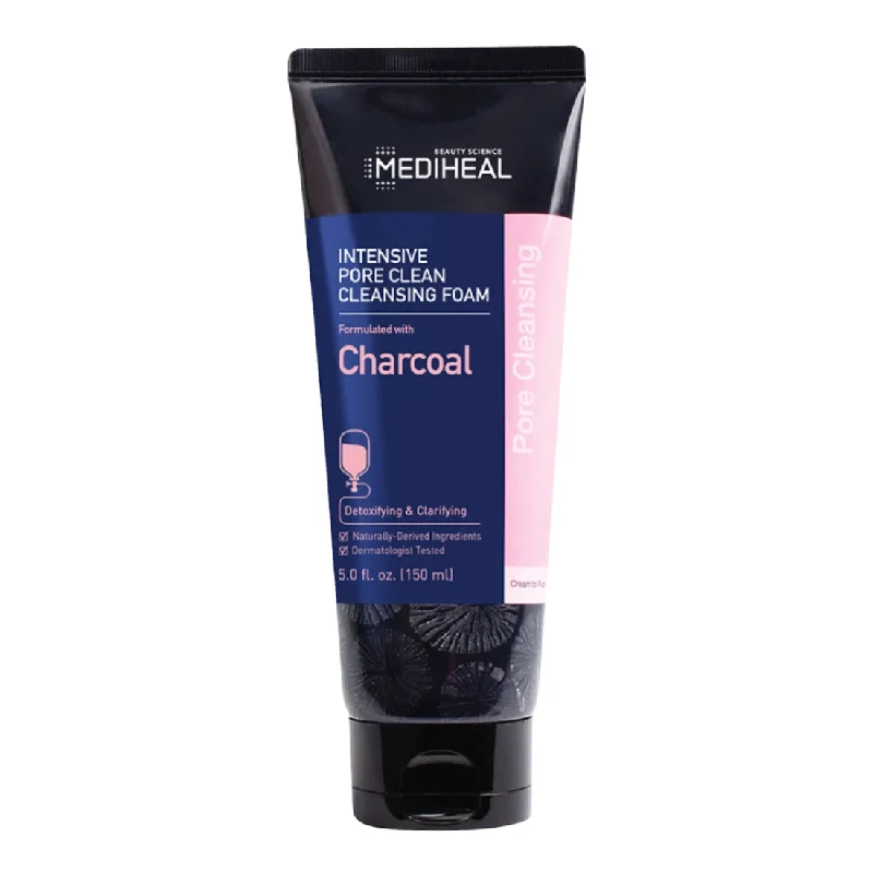 Facial cleansers sensitive cream-Mediheal Charcoal Intensive Pore Clean Cleansing Foam