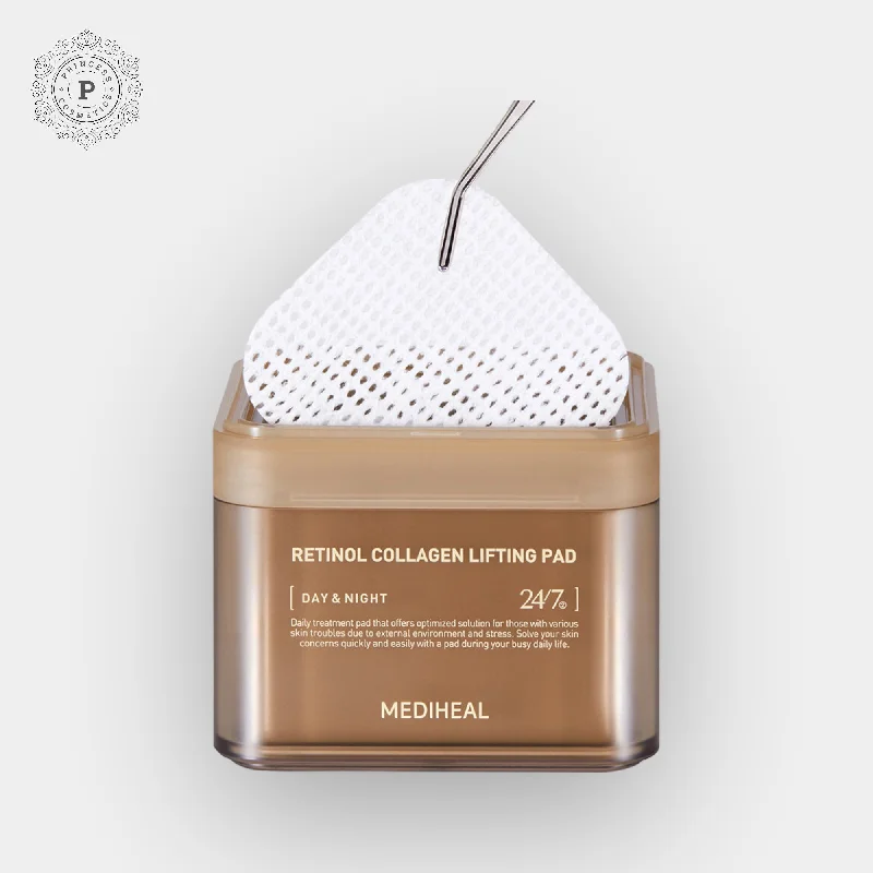 Toners hydrating gel-Mediheal Retinol Collagen Lifting Pad (100 pads). وسادة رفع الكولاجين بالريتينول من Mediheal