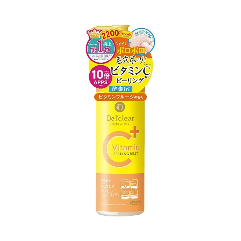 Facial cleansers smooth black-Meishoku Detclear Bright & Peel Vitamin C Peeling Jelly Vitamin Fruit Scents 180ml