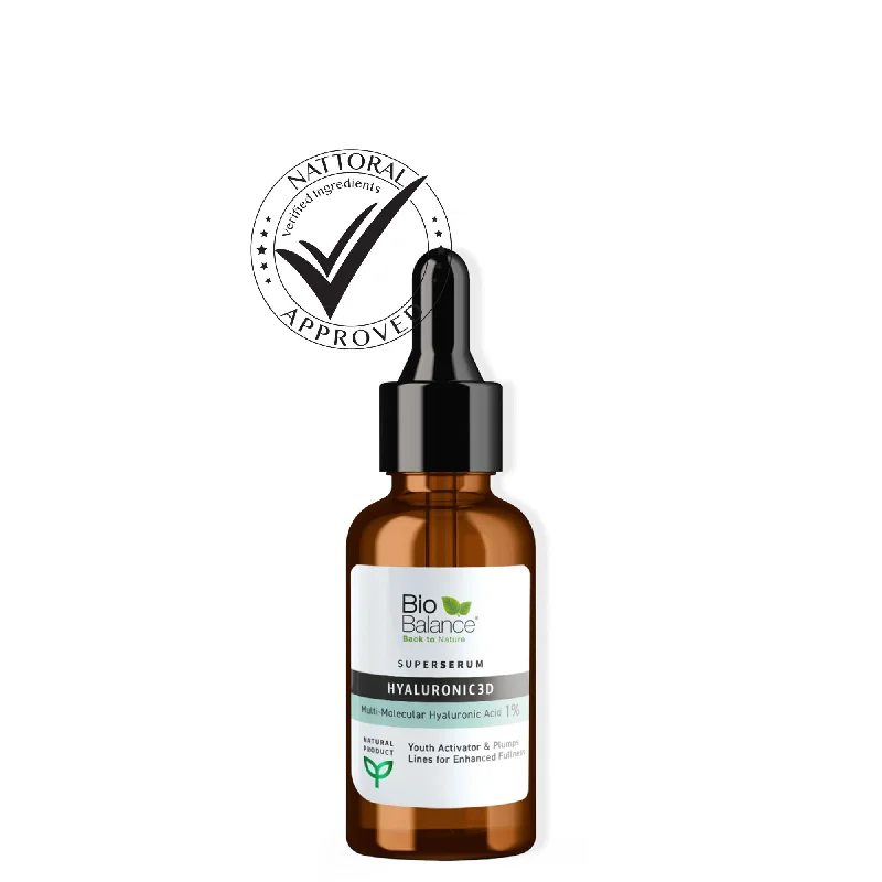 Moisturizers hydrating black-Multi- molecular 1% Hyaluronic Acid super serum- 30 ml- Biobalance