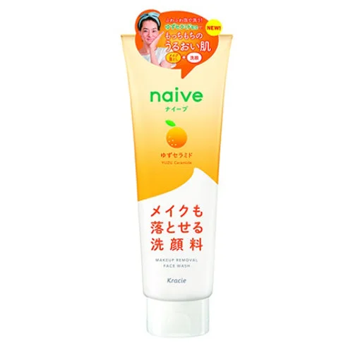 Facial cleansers hydrating black-Naive Makeup Removal Face Wash (Yuzu Ceramide) 200g