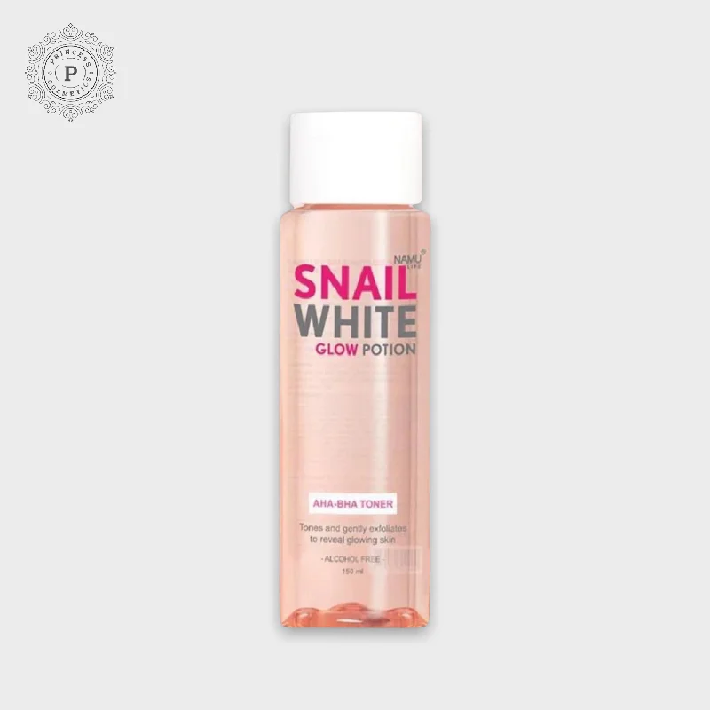 Toners non-drying face-Namu Life Snail White Glow Potion 150ml. نامو لايف الحلزون الأبيض جرعة توهج