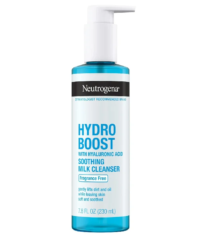 Facial cleansers non-drying cream-Neutrogena Hydro Boost Soothing Milk Hydrating Soothing Milk Cleanser 230Ml