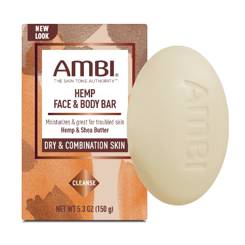 Facial cleansers refreshing daily-NEW! AMBI Hemp Face & Body Bar