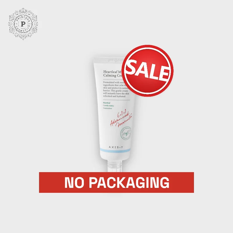 Moisturizers lightweight white-(NO PACKAGING) AXIS-Y Heartleaf My Type Calming Cream 60ml. (بدون تغليف) أكسيس-واي هارت ليف ماي تايب كريم مهدئ