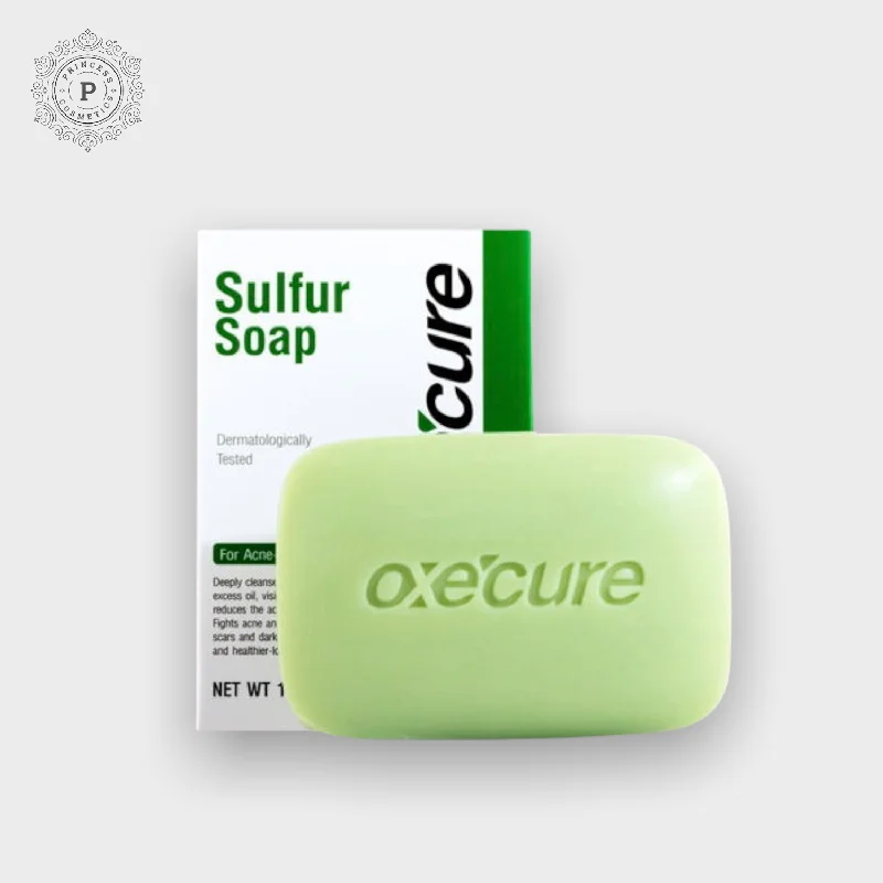 Facial cleansers hydrating daily-Oxecure Sulfur Soap 100g. صابون الكبريت أوكسكيور 100 جرام