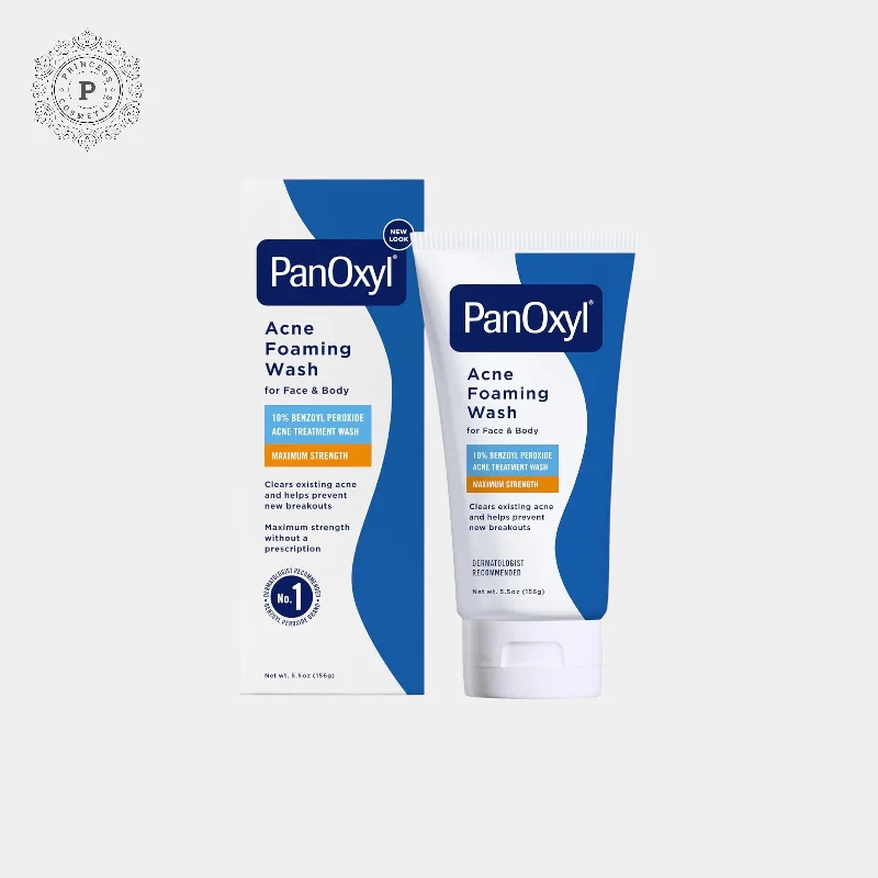 Facial cleansers non-drying cream-PanOxyl Acne Foaming Wash Benzoyl Peroxide 10% Maximum Strength 156g. PanOxyl حب الشباب رغوة غسول البنزويل بيروكسايد 10 ٪ أقصى قوة