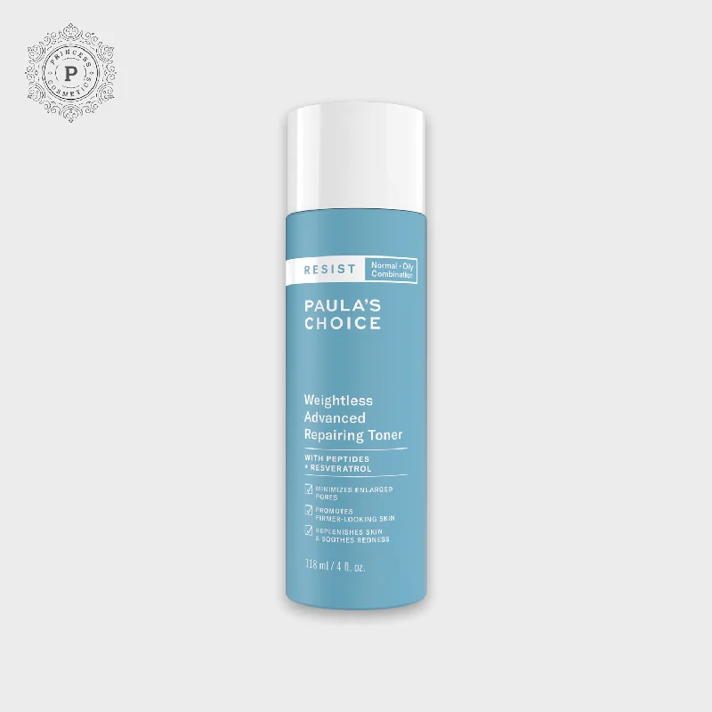 Toners soothing gel-Paula’s Choice Resist Weightless Advanced Repairing Toner 118ml. تونر باولا تشويس المقاوم للوزن والوزن المتقدم