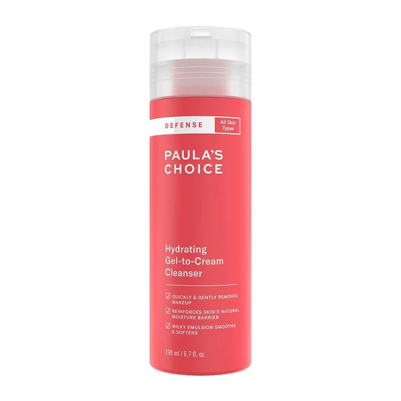 Facial cleansers deep gel-Paula's Choice Defense Hydrating Gel-to-Cream Cleanser