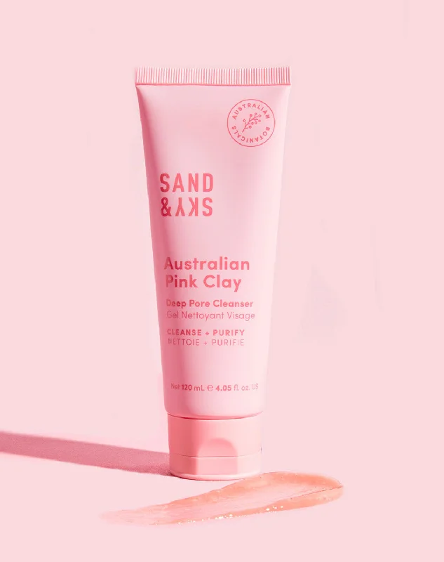 Facial cleansers foaming daily-Australian Pink Clay Deep Pore Cleanser