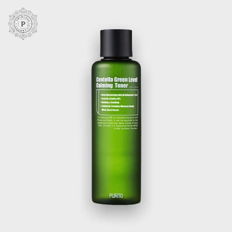 Toners pore refining white-Purito Centella Green Level Calming Toner 200ml. بوريتو سينتيلا تونر مهدئ باللون الأخضر