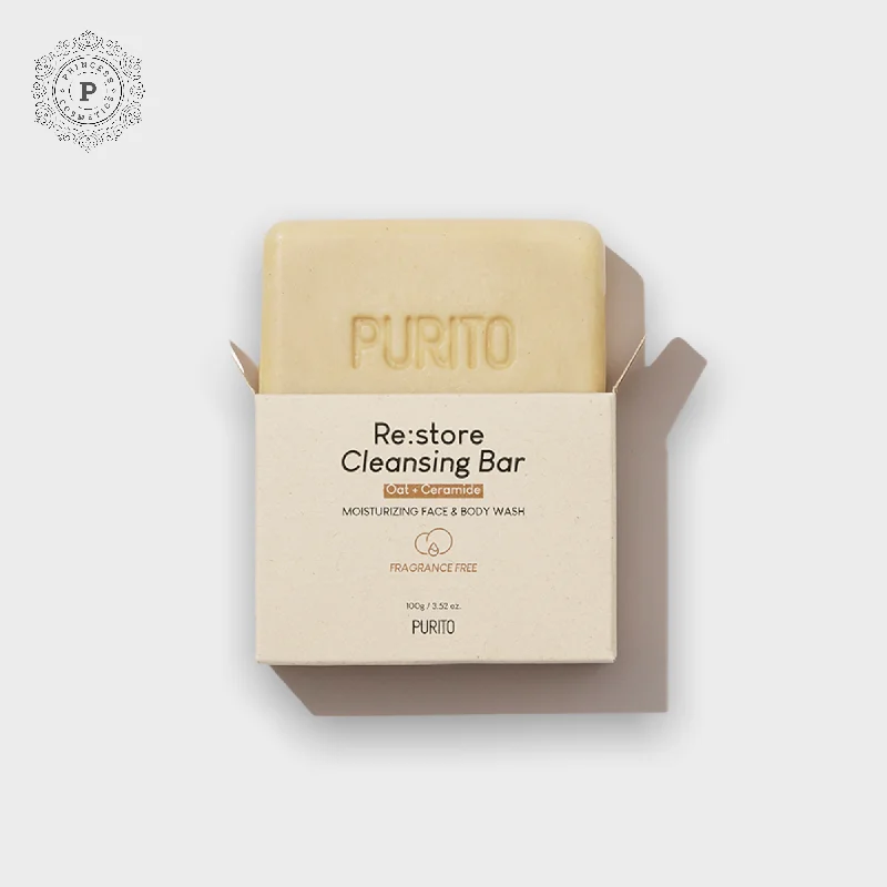 Facial cleansers smooth white-Purito Re:store Cleansing Bar 100g. بوريتو ري: تخزين شريط التنظيف