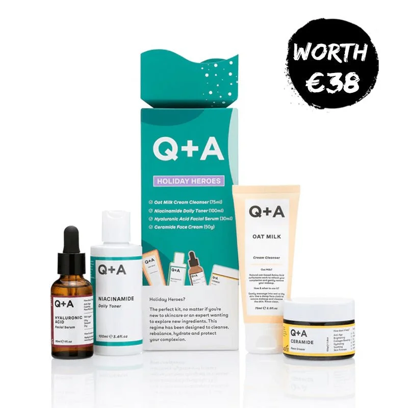 Facial cleansers foaming white-Q+A Holiday Heroes Gift Set