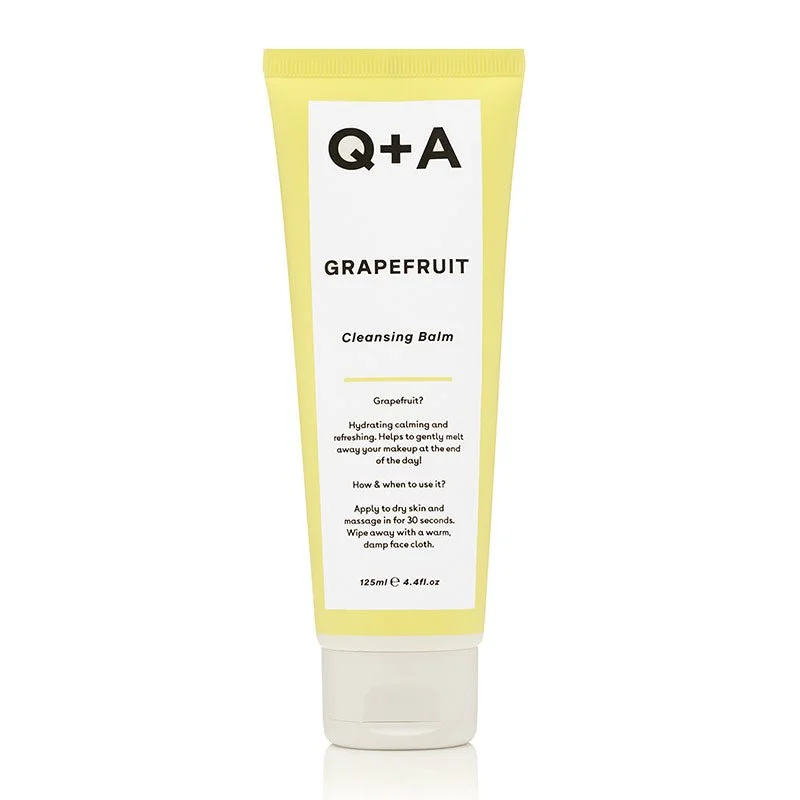 Facial cleansers non-drying face-Q+A Grapefruit Cleansing Balm