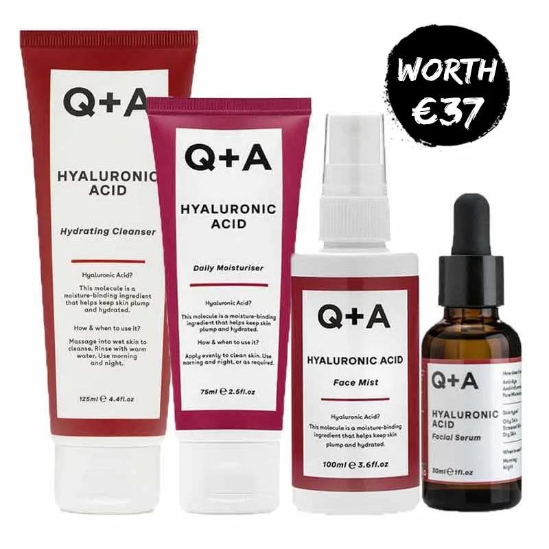 Facial cleansers refreshing face-Q+A Hyaluronic Acid Heroes Bundle