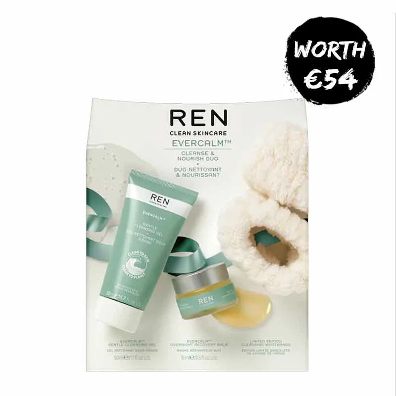 Facial cleansers hydrating black-REN Evercalm Cleanse & Nourish Gift Set