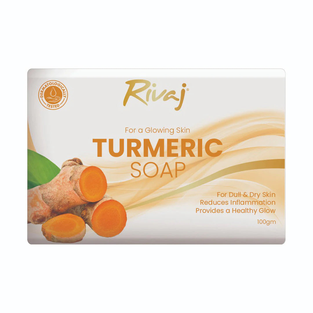 Body lotions non-greasy daily-Rivaj Turmeric Soap 100g