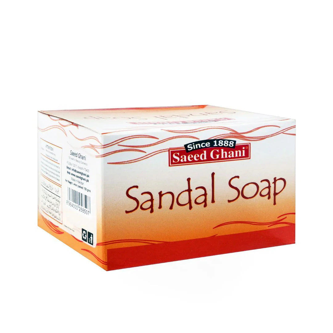 Body lotions soothing black-Saeed Ghani Sandal Bath Soap 150g