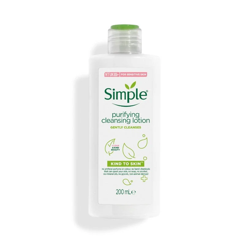 Moisturizers natural white-Simple Purifying Cleansing Lotion 200Ml