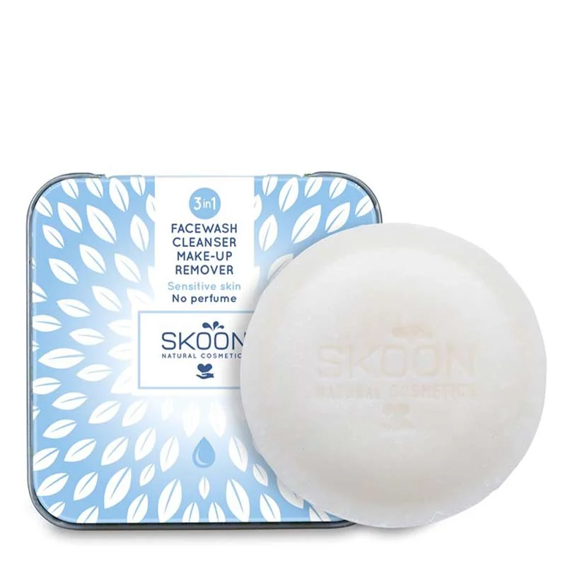 Facial cleansers gentle cream-Skoon Solid Facial Cleansing Bar - Sensitive