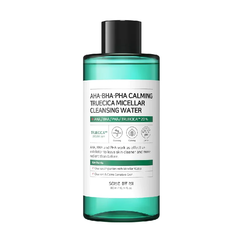 Facial cleansers gentle white-Some By Mi AHA BHA PHA Calming Truecica Micellar Cleansing Water 300ml