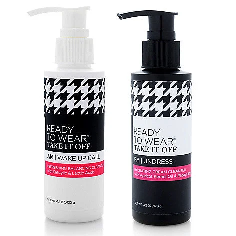 Facial cleansers everyday face-TAKE IT OFF AM & PM CLEANSER DUO