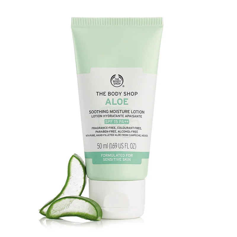 Moisturizers soothing gel-The Body Shop Aloe Soothing Moisture Lotion Spf15 50ml