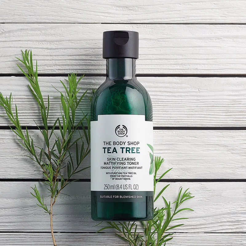 Moisturizers non-greasy face-The Body Shop Tea Tree Skin Clearing Mattifying Toner 250Ml .