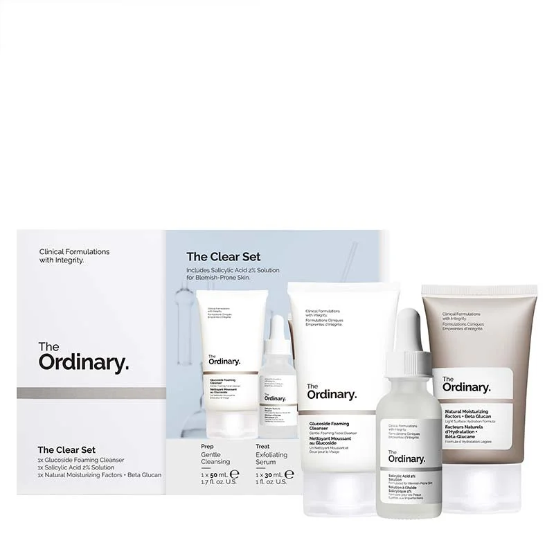 Facial cleansers everyday cream-The Ordinary The Clear Set