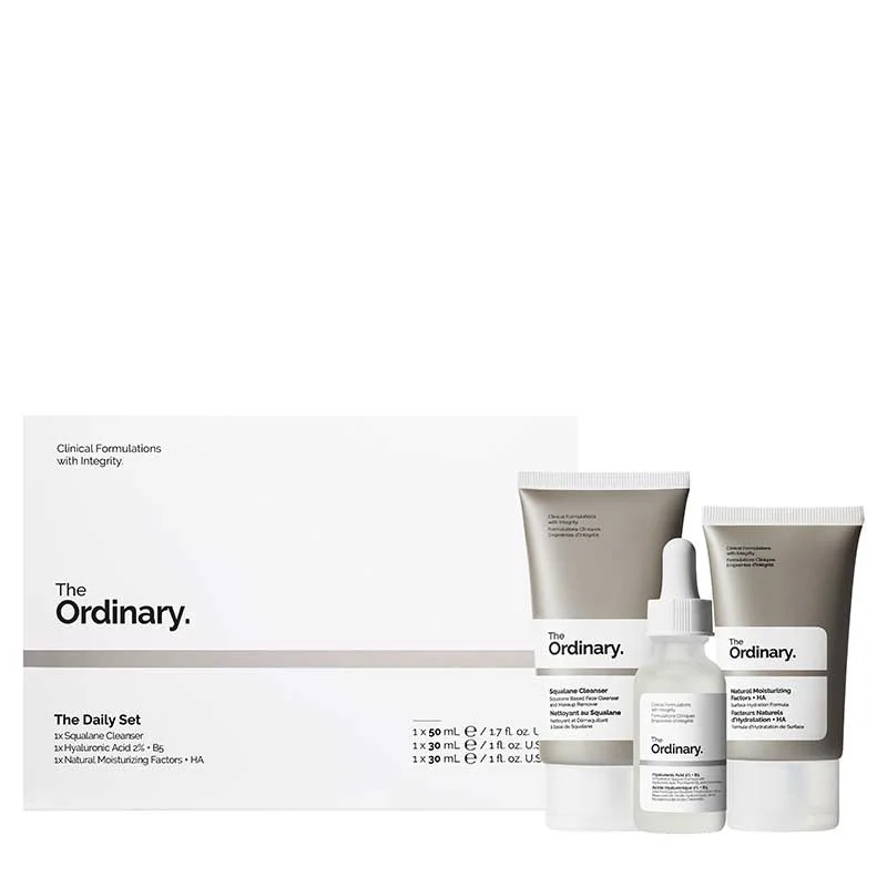 Facial cleansers sensitive white-The Ordinary The Daily Set