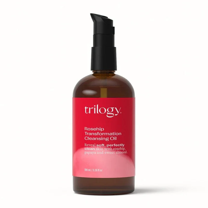 Facial cleansers non-drying gel-Trilogy Rosehip Transformation Cleansing Oil