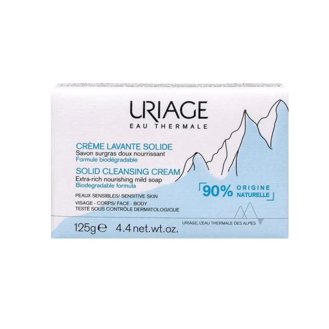 Body lotions natural daily-Uriage Eau Thermale Solid Cleansing Cream Soap 125g