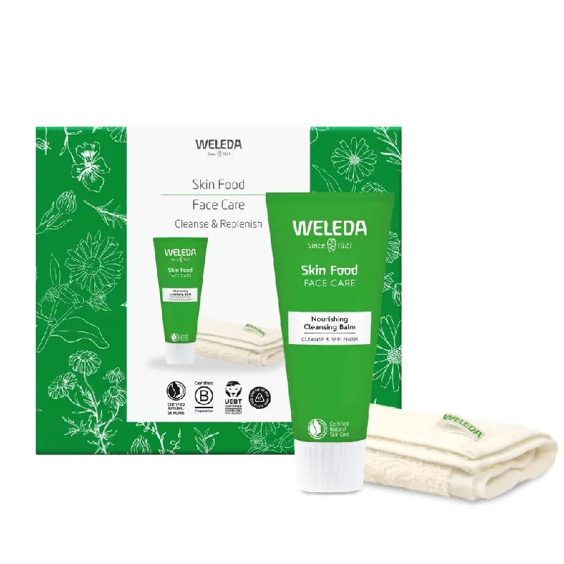 Facial cleansers gentle cream-Weleda Skin Food Cleansing Gift Set