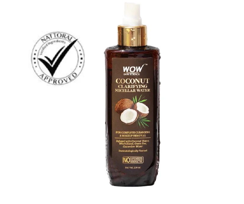 Toners sensitive skin-Wow Skin Science Coconut Clarifying Micellar Water